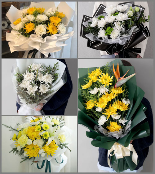 河北邢台威县方家营乡白事花束代送